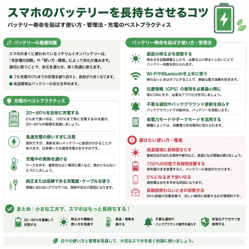 バッテリー性能を最大限に活かす