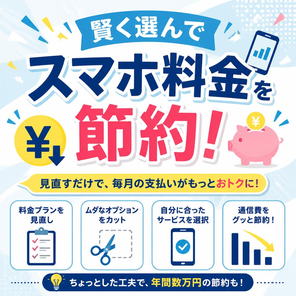 賢く選んでスマホ料金を節約！