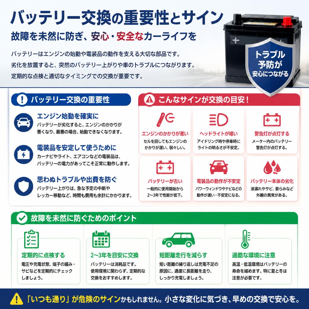バッテリー交換の必要性